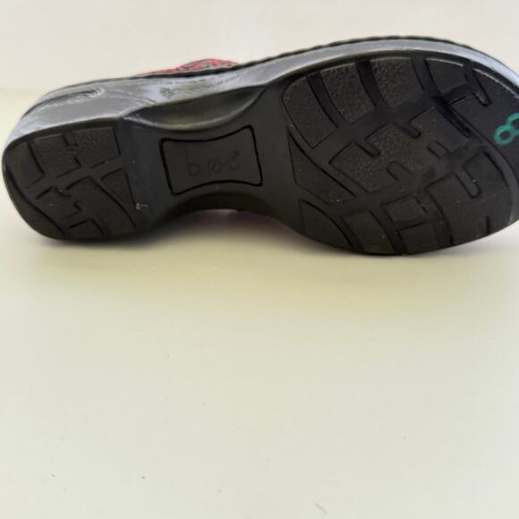 BOC Born Concept Peggy Paisley Leather Slip On Clogs Sz 8.5/40 Workwear Nursing - Picture 8 of 10